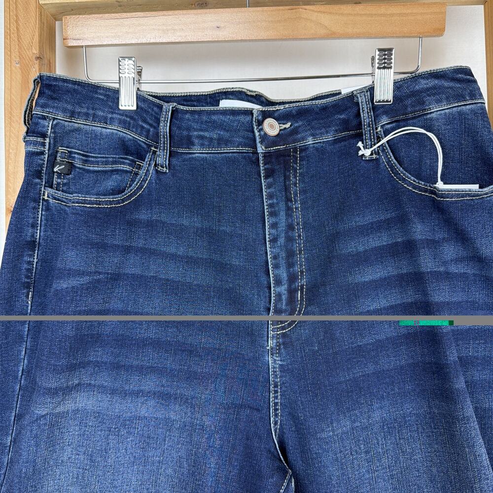 NWT Kancan Blue Plain Skinny Stretch PLUS Jeans 16W #0794 - Picture 2 of 5